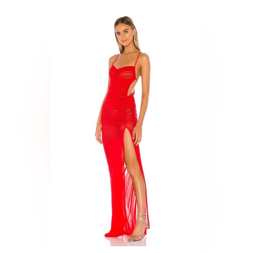Michael Costello Follie Gown Red Dress
